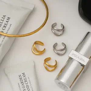 Stainless Steel Wavy Ear Clips for Men Women 13 S724012528e89403aa9e1dcb50a8f03280