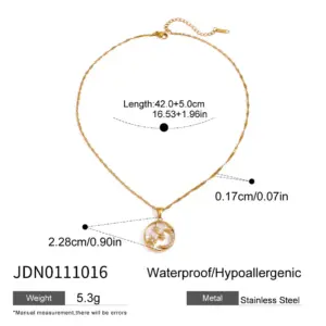 Stainless Steel Moon Pendant Necklace 13 S72402088645a408ba2da76710ea399c1G