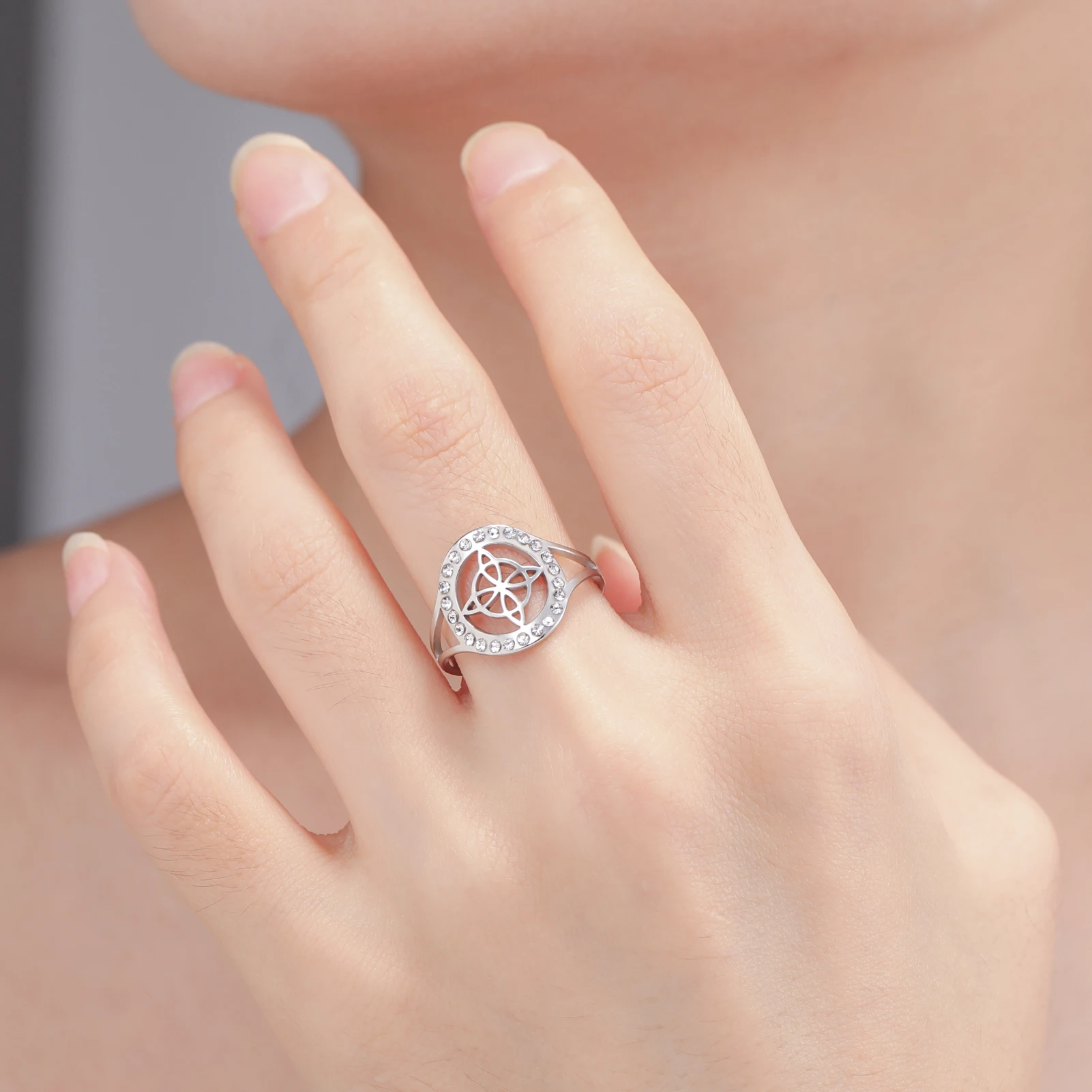 Elegant Adjustable Witch Knot Ring 3 Elegant Adjustable Witch Knot Ring - Image 3