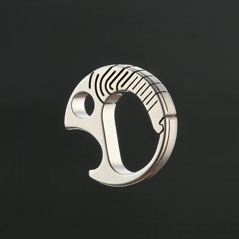 Titanium Goldfish Keychain Bottle Opener 6 Titanium Goldfish Keychain Bottle Opener - Image 6