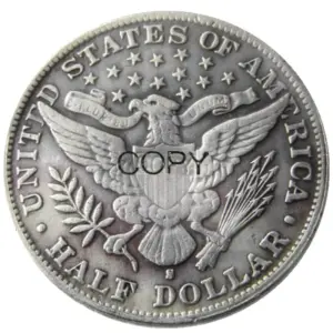 Vintage US 1912-PSD Barber Half Replica Coin 11 S72a37d2a48d74d149bd216bf88877754l