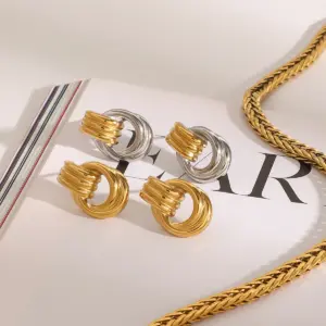 Mixed Metal Skeleton Stainless Steel Earrings for Women 11 S72aa2b4d79b447cf8e9a951064cdef689