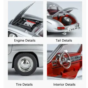 Mercedes-Benz 300SL 1:24 Diecast Model in Multiple Colors 15 S72ae8195cd5747639533f183bc7f9b518