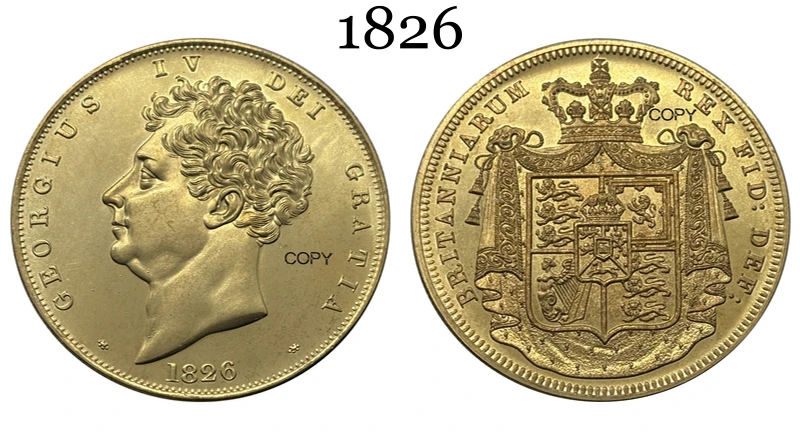 George IV 1826 Antique Replica Coin 5 George IV 1826 Antique Replica Coin - Image 5