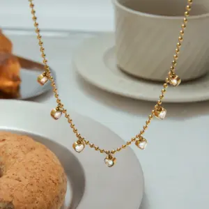 Gold Stainless Steel Heart Pendant Necklace 10 S72e171050e2c4533baaad27a64aacbdce