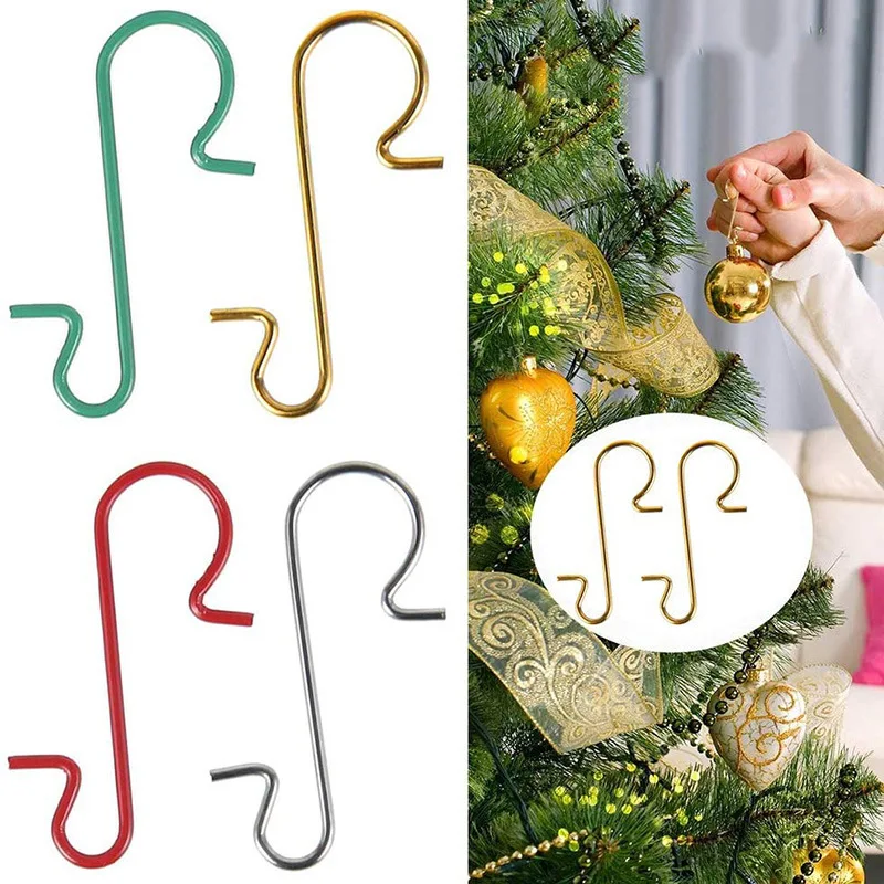 Colorful Metal S-Shaped Christmas Hooks (Set of 40) 2 Colorful Metal S-Shaped Christmas Hooks (Set of 40) - Image 2