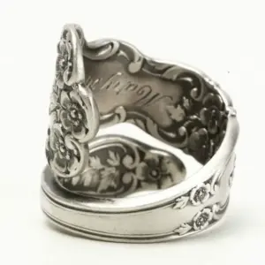 Vintage Silver Lotus Flower Ring 8 S72fc84e691164e56a4b8a5f3a4c20bdcE