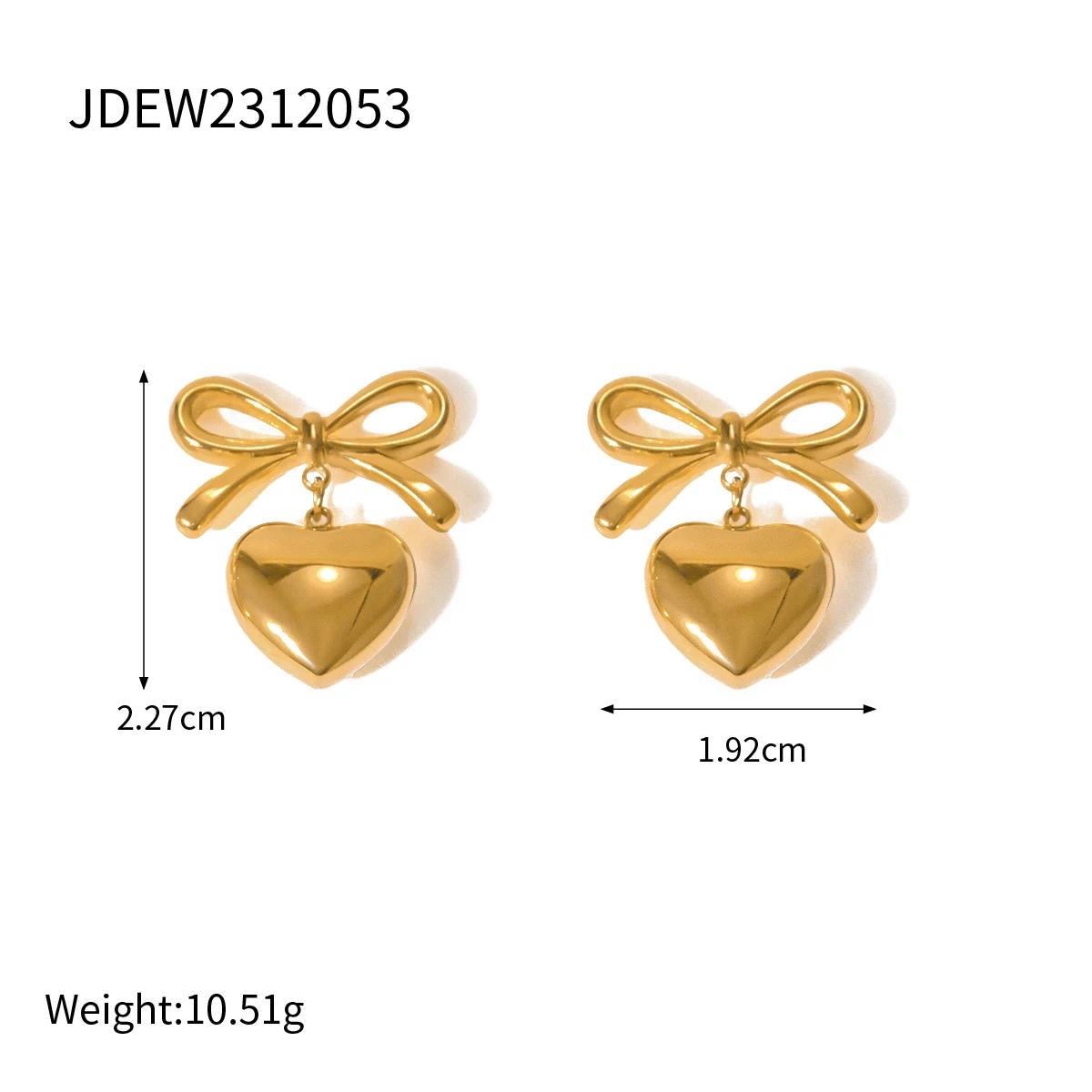 Stainless Steel Heart Earrings for Women 8 Stainless Steel Heart Earrings for Women - Image 8
