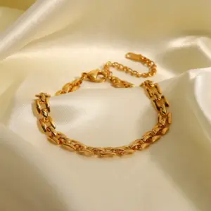 Stainless Steel Gold-Tone Bracelet JDB201452 10 S73180c4e1bb84627a13eb5f24dde537cH