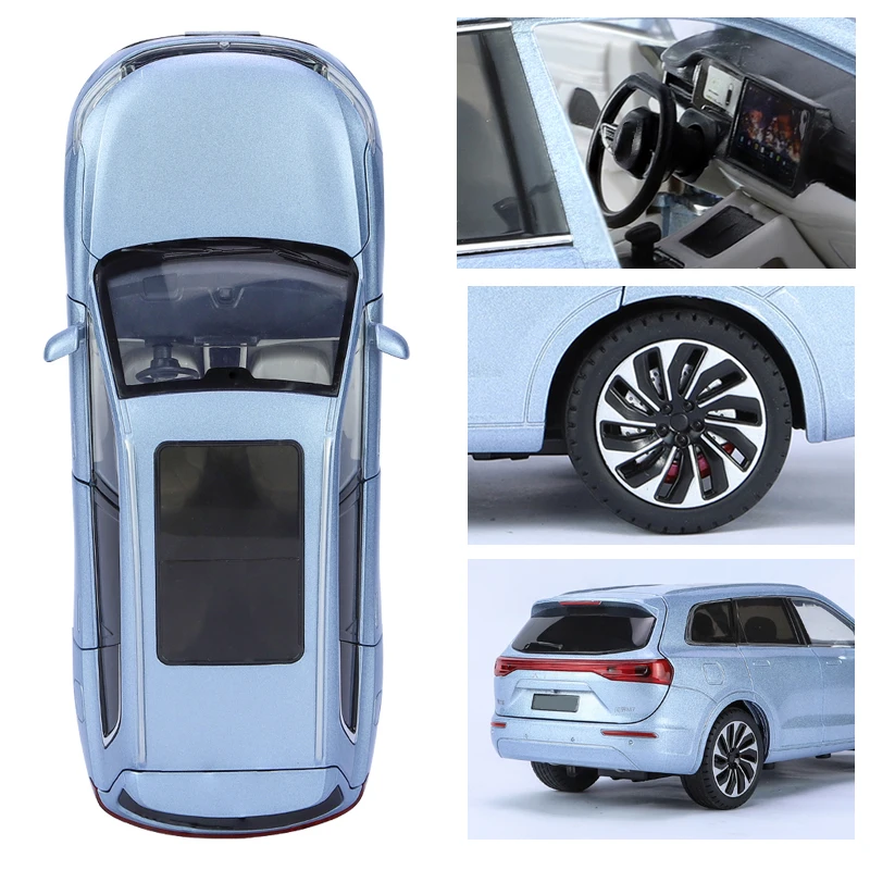 Silver 1:24 Scale Diecast SUV Model Car 6 Silver 1:24 Scale Diecast SUV Model Car - Image 6