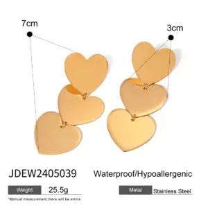 Gold Stainless Steel Geometric Star Earrings 12 S731d1cf5cb764cb1acc6a67b2329ea97Y