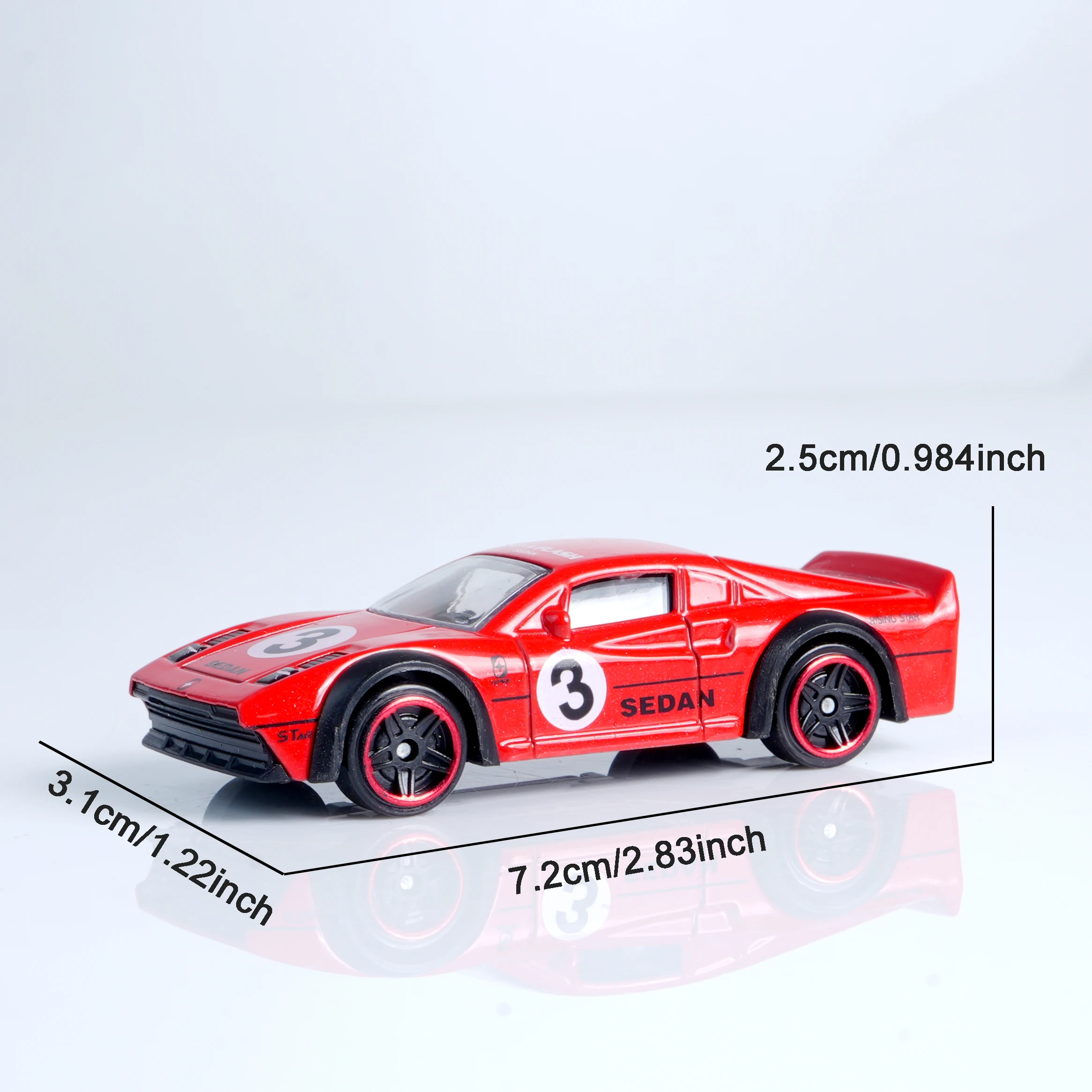 1:64 Scale Red Die-Cast Sports Car Model 6 1:64 Scale Red Die-Cast Sports Car Model - Image 6