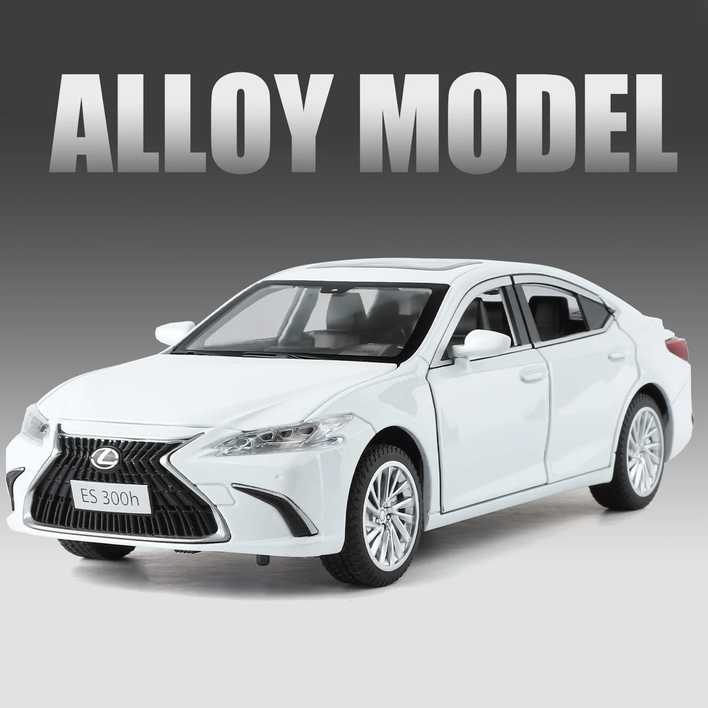 Black Lexus ES 300h 1:24 Scale Diecast Model 6 Black Lexus ES 300h 1:24 Scale Diecast Model - Image 6