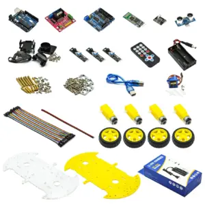 Vibrant Yellow 4WD Smart Robot Car Kit 8 S7364883635554b2db0dc916309b1dbf0T