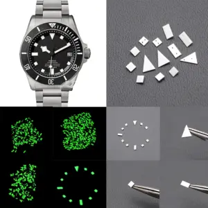 Green Luminous Diver's Watch Dial for Seiko SKX007