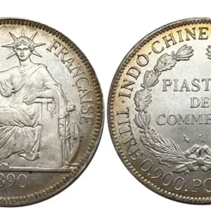French Indochina 1890 Piastre Replica Coin 15 S73a2297078b748fa92d19a79c96d7ad9J