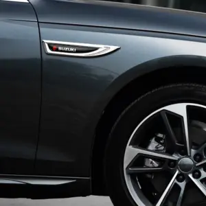 Suzuki 14.7cm x 2.6cm Alloy Side Fender Badges 11 S73a2dcca091344f6b0b1aa25795404d3j