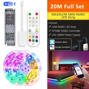 RGBIC LED Strip Light 24V 5M-20M 19 S73aa07eac713496f8c468ec46bcc3b77I