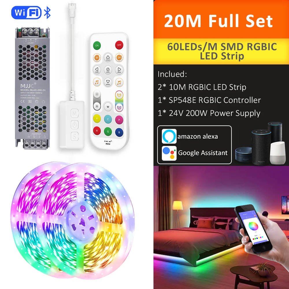 RGBIC LED Strip Light 24V 5M-20M 10 RGBIC LED Strip Light 24V 5M-20M - Image 10