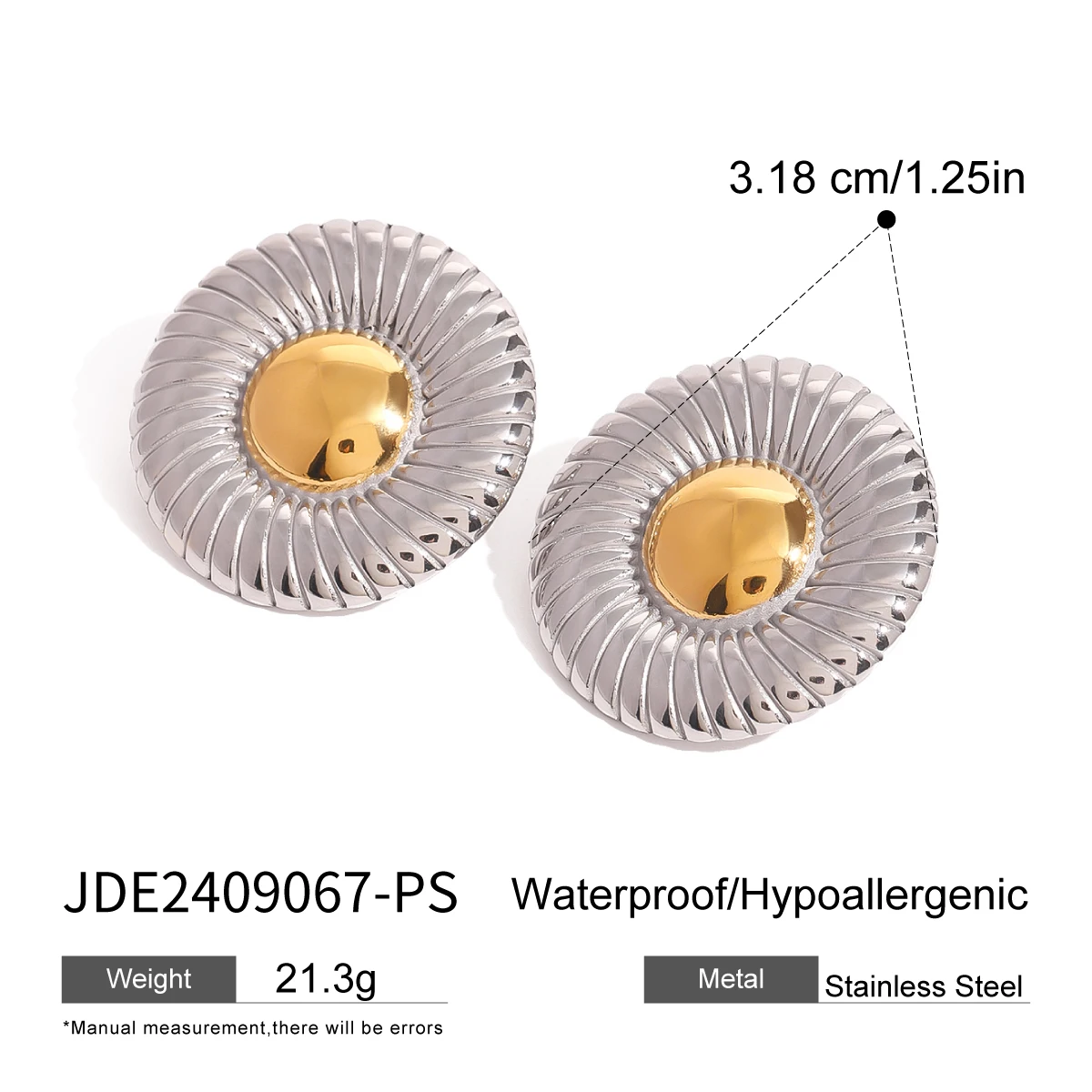 Versatile Stainless Steel Earrings Set 8 Versatile Stainless Steel Earrings Set - Image 8