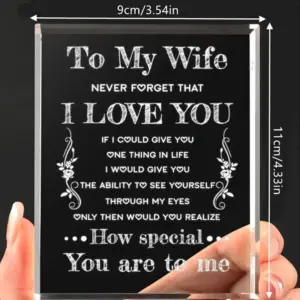 Romantic Acrylic Plaque for Wife 6 S73bdd265f86a4c9f84f256e330fcc362m