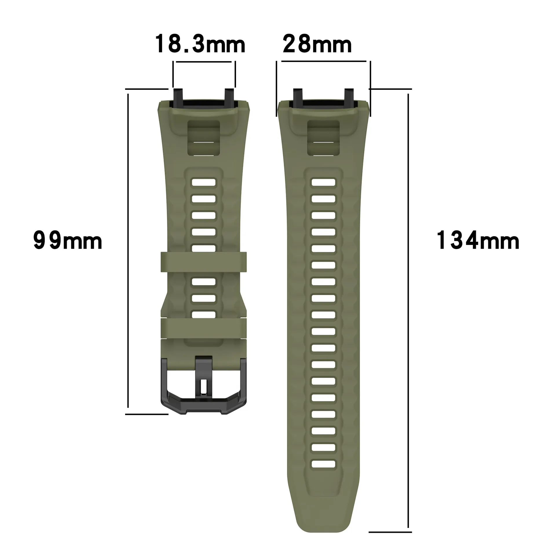 Silicone Watch Band for Amazfit T-Rex 3 5 Silicone Watch Band for Amazfit T-Rex 3 - Image 5