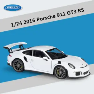 Blue Diecast Porsche 911 GT3 RS Model 1:24 Scale 15 S73f5d663c4db474e82beaba0bb627014Q