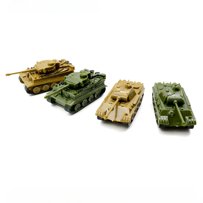 1:144 WWII Tank Model Set with 4 Military Vehicles 2 1:144 WWII Tank Model Set with 4 Military Vehicles - Image 2