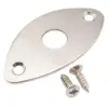 Steel Curved Oval Guitar Jack Plate - 50mm