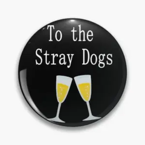 Celebratory Champagne Glass Badge 58mm