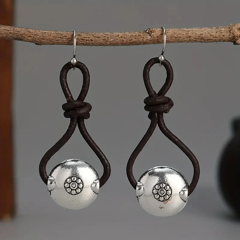 Delicate Silver Flower Drop Earrings for Women 2 Delicate Silver Flower Drop Earrings for Women - Image 2