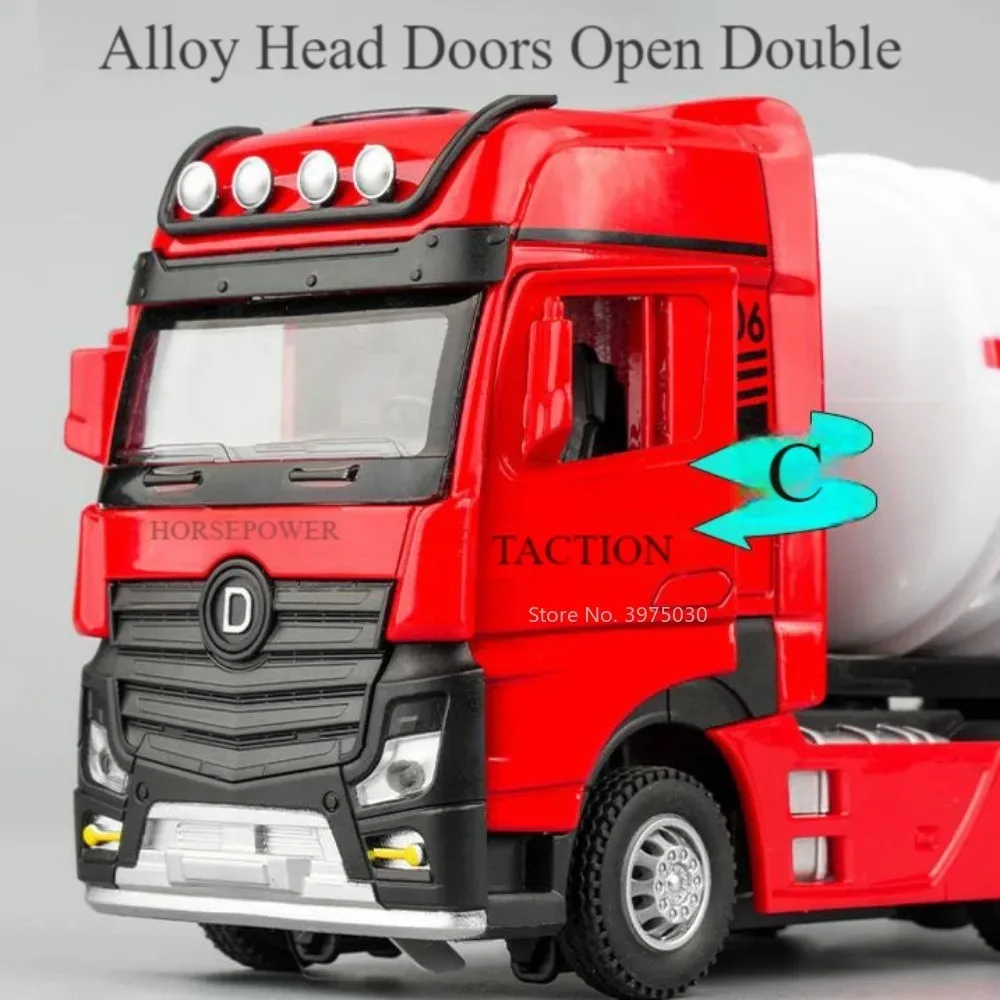 1/24 Scale Oil Tank Truck Model with Lights 6 1/24 Scale Oil Tank Truck Model with Lights - Image 6