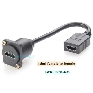 HDMI 1.4 Panel-Mount Extension Cable 20cm 14 S7465f37b793b408193d5022c4daa56ef1