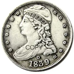 Vintage US Capped Bust Half Coin Replica 1838-1839 14 S747f8cac54264b1596f6aba1108fdd97A