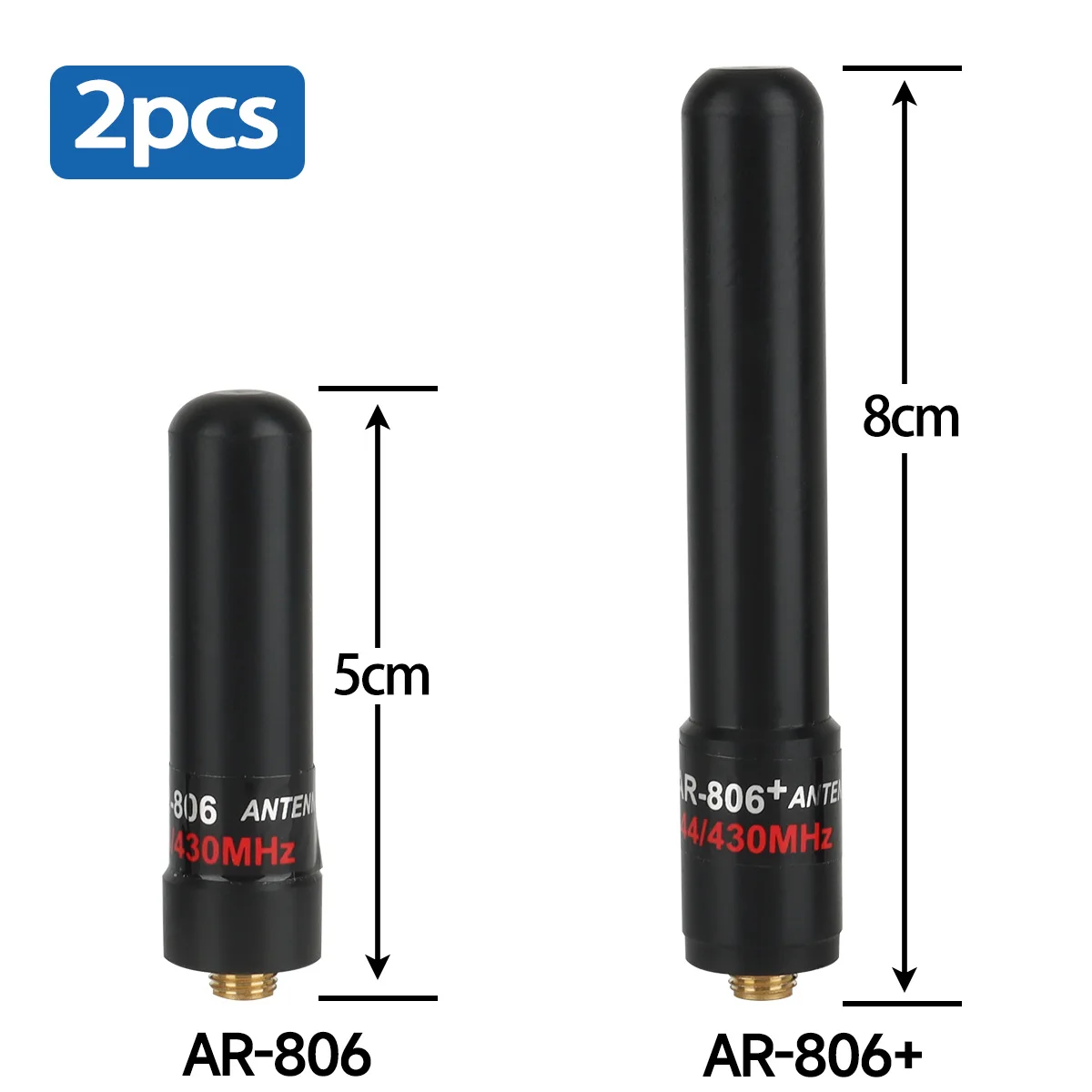 Dual-Band 5/8 Inch VHF/UHF Mini Antenna 2 dBi 7 Dual-Band 5/8 Inch VHF/UHF Mini Antenna 2 dBi - Image 7