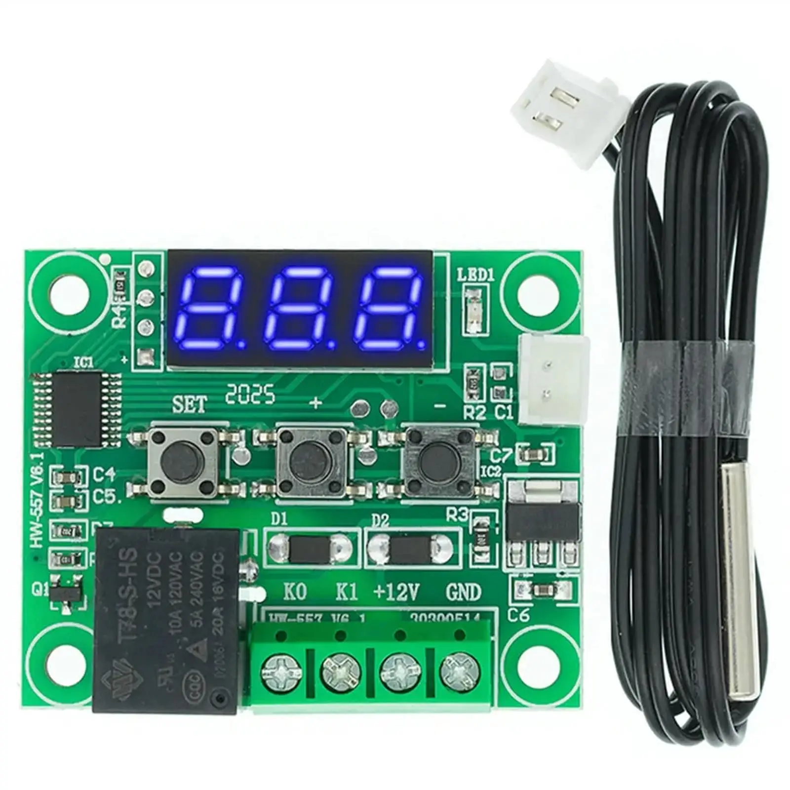 W1209 Digital Temperature Controller 12V 10A 4 W1209 Digital Temperature Controller 12V 10A - Image 4
