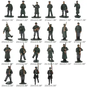 HO Scale 1:87 Military Figures Set with 20 Models 12 S74a31c981f754d5bb9f5ef4980ece6d9n