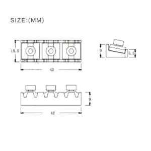 Electric Guitar Locking Nut for Floyd Rose 15 S74c25183ae374a2d8985a650516bf1dc7