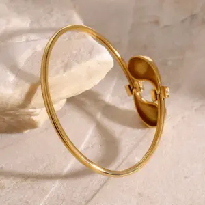 Stainless Steel Gold Comma Bracelet 11 S74da167ef1a94ca99f03403c63e0f2e68