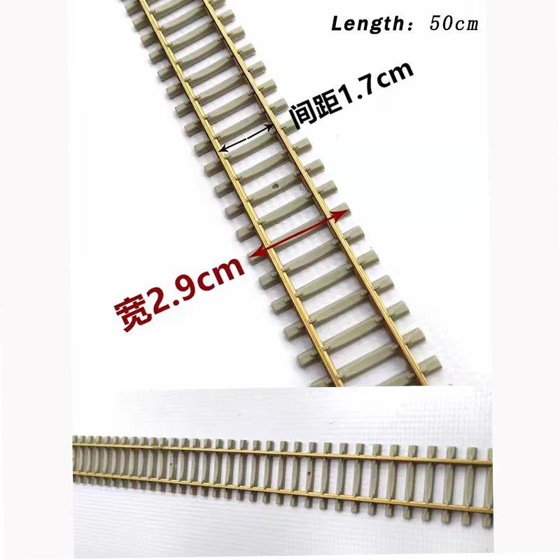 HO Scale 50cm Model Railway Track with Copper Rails 5 HO Scale 50cm Model Railway Track with Copper Rails - Image 5