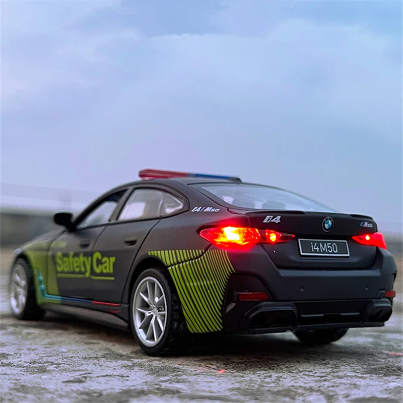 BMW I4 M50 Police Model 1:32 Diecast Collectible 4 BMW I4 M50 Police Model 1:32 Diecast Collectible - Image 4