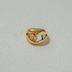 Minimalist Stainless Steel Gold Zircon Ring for Women 10 S755eadeca0d14f86b8df81d9c0336833k