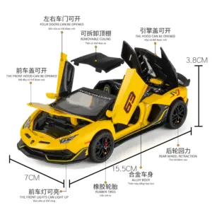 1:32 Lamborghini Aventador SVJ Diecast Model 11 S75604831a0aa4834a1bc890df727d69e7