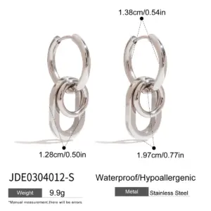Stainless Steel Skeleton Hoop Earrings 2.5cm 17 S75b84587249a44248f64862c87da9022D 2