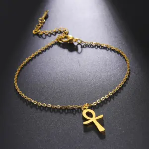Egypt Ankh Cross Anklet for Women 11 S75b95189a38e46c29ee21c760592352ay