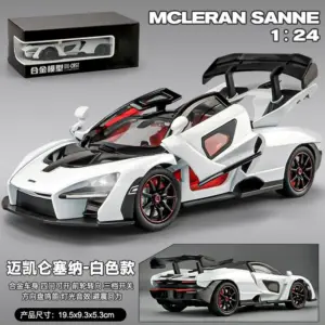McLaren Senna 1:24 Diecast Model in Black 15 S75bf0b92e1d24ae2a2da65dfc2f22a358