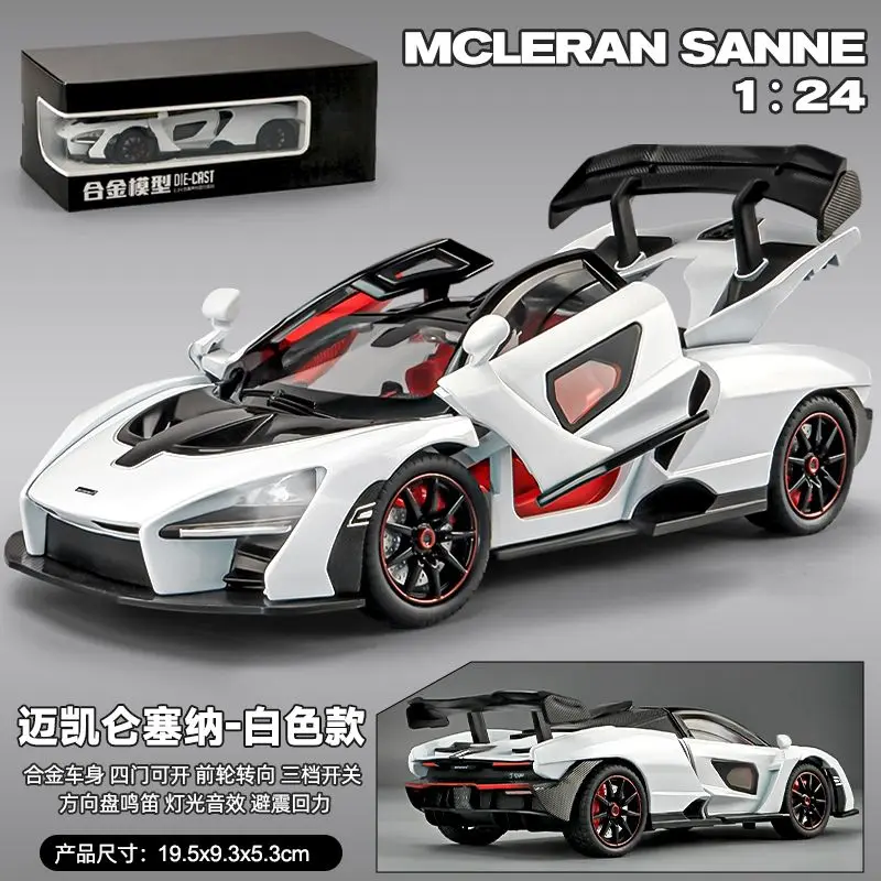 McLaren Senna 1:24 Diecast Model in Black 8 McLaren Senna 1:24 Diecast Model in Black - Image 8