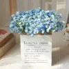 Blue Artificial Baby's Breath Bouquet - 42 Flowers