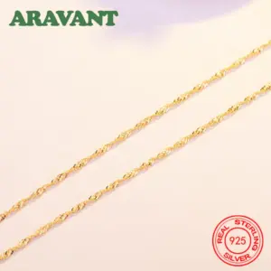 Elegant 45cm Water-Wave Sterling Necklace 6 S75c378c08d4943d4ba4a91884f4b37fcY