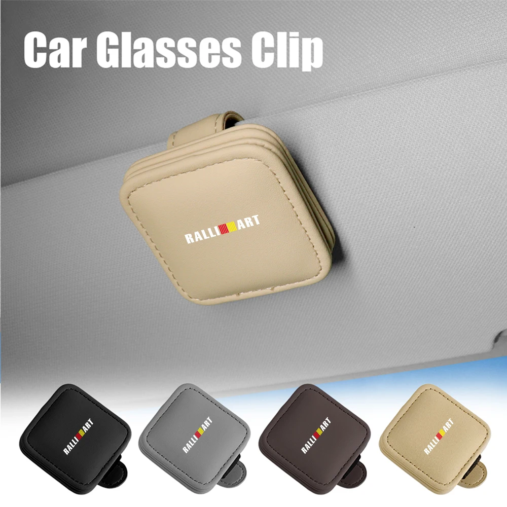 Mitsubishi Car Glasses Holder in PU Leather 2 Mitsubishi Car Glasses Holder in PU Leather - Image 2